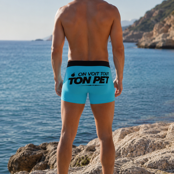 Boxer Turquoise On voit tout ton pet