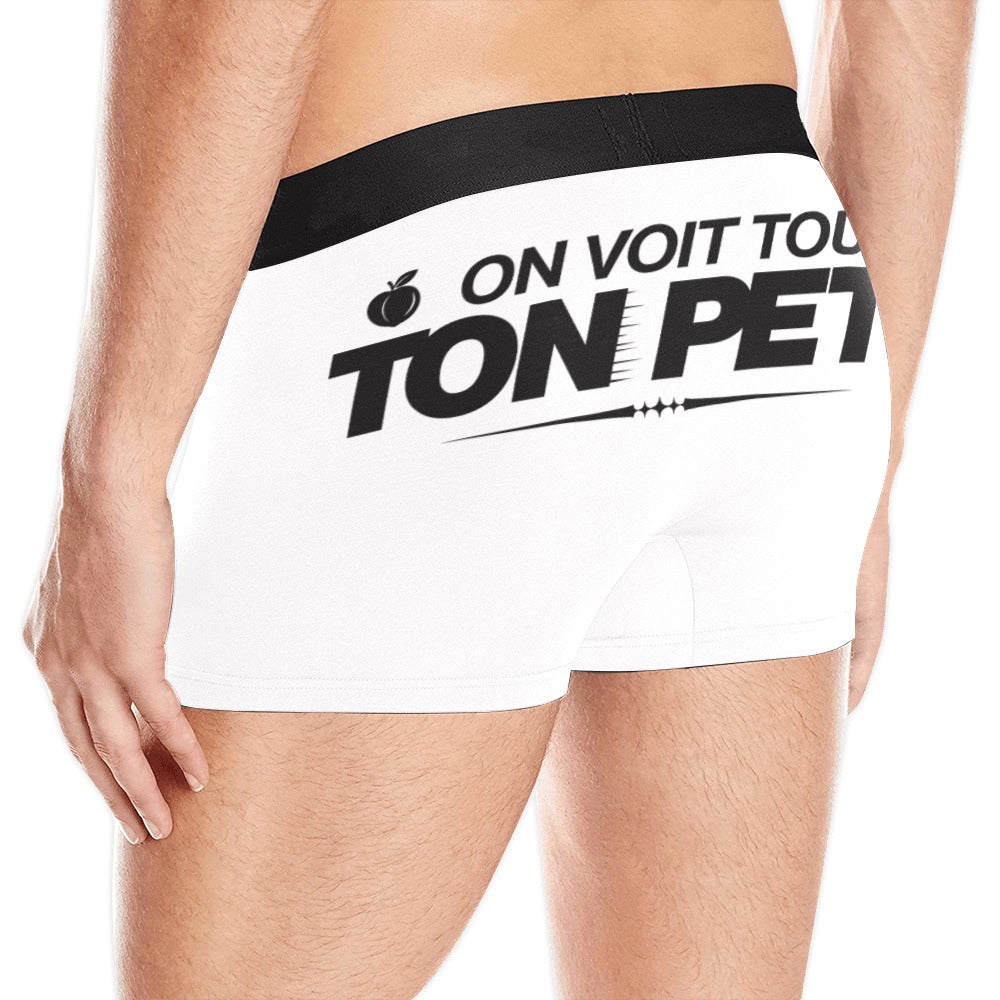 Boxer Blanc On voit tout ton pet