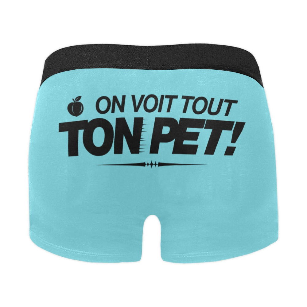 Boxer Turquoise On voit tout ton pet